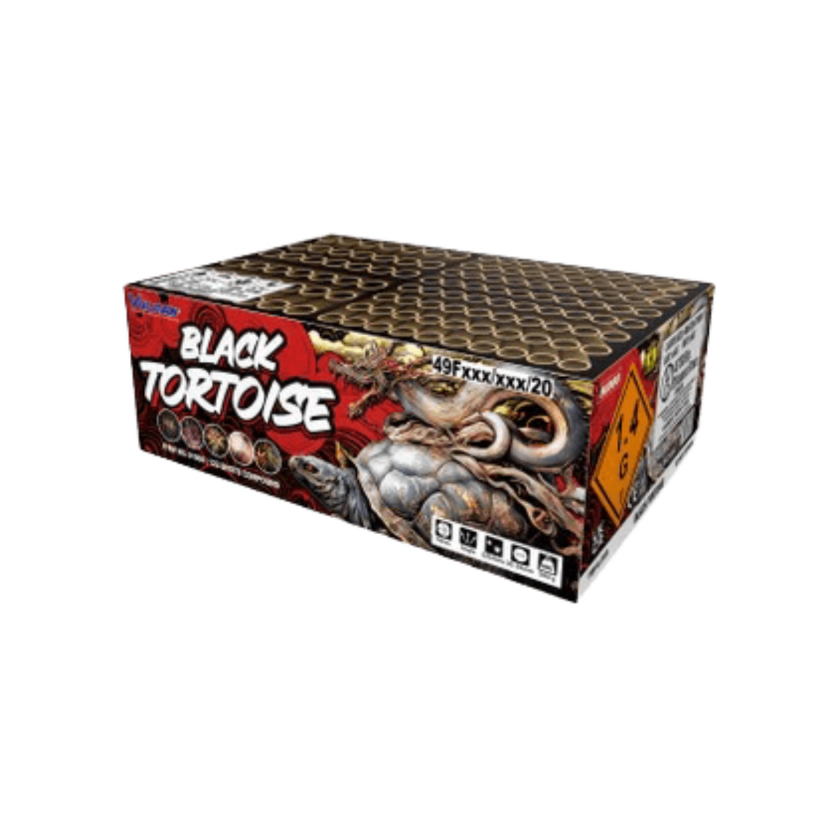 Black Tortoise (122 Shot Compound Cake) – Magic Fireworks Co
