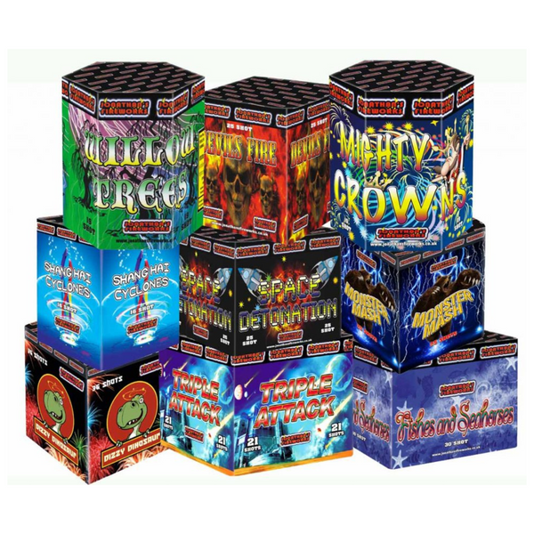 Razzle Dazzle Barrage Pack (9 Fireworks)