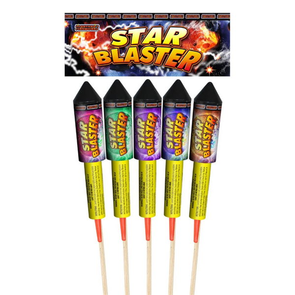 Star Blaster Rockets (5 Pack) – Magic Fireworks Co