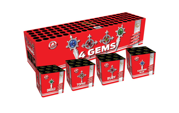 Four Gems Selection (4 X 25 Multi-shot Cake)